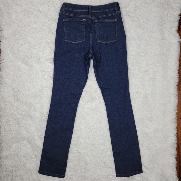 🔥SALE🔥 L.L. Bean Favorite Fit blue jeans womens size 10 Tall - Picture 10 of 12